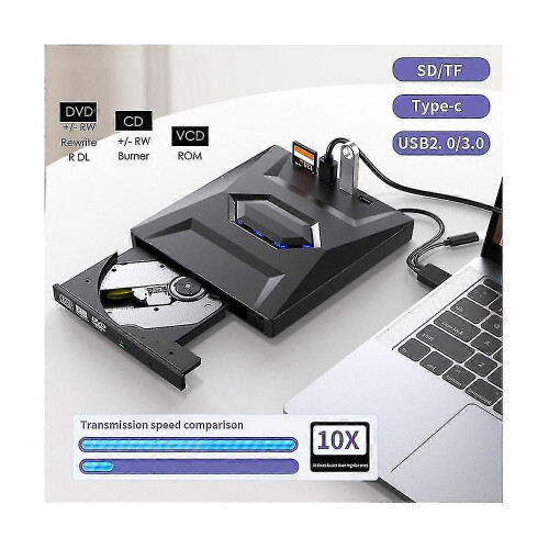 (272)Masterizzatore DVD esterno, lettore CD e DVD, tipo C/USB3.0, unità DVD esterna per PC portatile 1