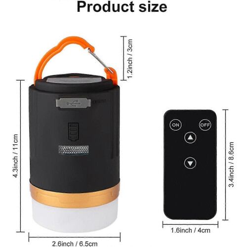 (1509)Lanterna portatile da campeggio ricaricabile tramite USB - Lanterna da esterno con telecomando 1