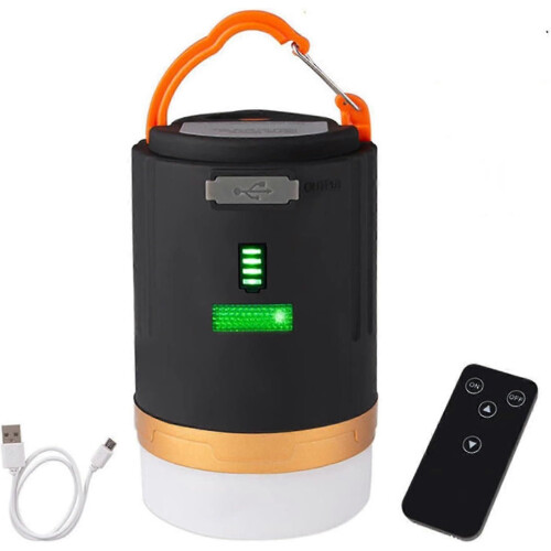 (1509)Lanterna portatile da campeggio ricaricabile tramite USB - Lanterna da esterno con telecomando