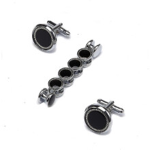 (1576) Set di gemelli e borchie (1 paio di gemelli, 3 paia di borchie da smoking) Kit regalo per gioielli