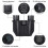 (1735)Binoculars For Adults Kids,10x25 Folding Compact Binoculars With Weak Light Night Vision Clear 3
