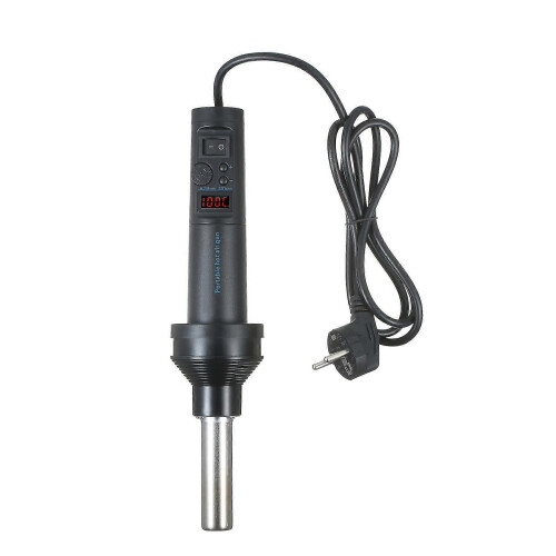 (438) Mini-heteluchtpistool 420W, draagbaar, digitaal scherm