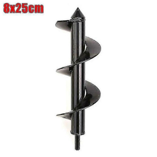(474)(8cmx25cm) Tuinboor Spiraalgatboor Aardeplanter Paalgatengraver