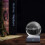 (499)Solar System Crystal Ball Solar System With Touch Switch Led Light Base Cosmic Model With Planet 5