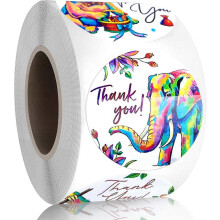 (1879)Thank You Stickers Labels Roll For Business Favors Birthday Gift Bags Baby Shower Wedding 500