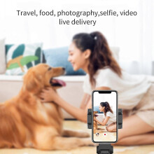 (555) Matkapuhelimen selfiekeppi Selfie Artifact 360 Älykäs kamera seuraa Ptz Ai -kasvojentunnistusta