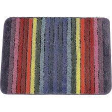 (2003) Tappeto da bagno colorato arcobaleno 19 x 27 pollici Aqua Soft Microfibra Peluche Assorbente