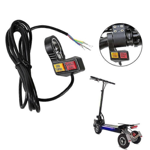 (648) Interrupteur de vitesse rapide/faible pour vélo électrique + commande simple/double pour vélo