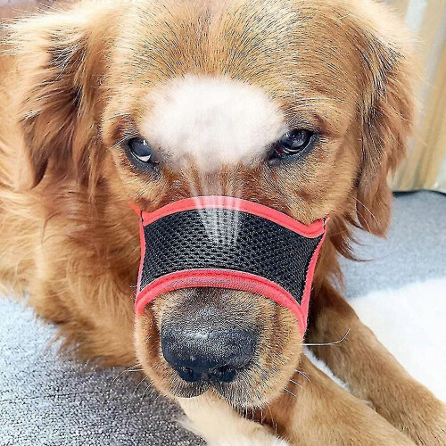 (2047)Soft Dog Muzzle Anti-biting Barking Mesh Breathable Pets Mouth Cover 2