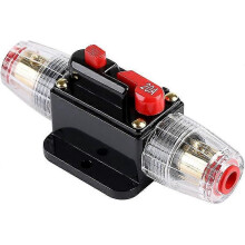 (699) Interruttore automatico impermeabile da 20 A, portafusibile in linea da 12 V a 24 V CC, interruttore