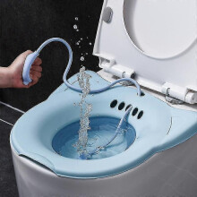(2086) Vasca da bagno per WC pieghevole con pompa di scarico, speciale per donne incinte