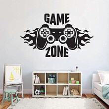 (2120) Muursticker voor kinderkamer, huisdecoratie, Game Zone Gamer Art Decal, muurkunst, speelkamer
