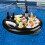 (2154)Inflatable Floating Drink Holder Float Beer Drinking Cooler Bar Tray Capacity Drink Float For 4