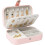 (2151) Mini sieraden organizer box, 2-laags reis sieraden box, PU lederen display 1