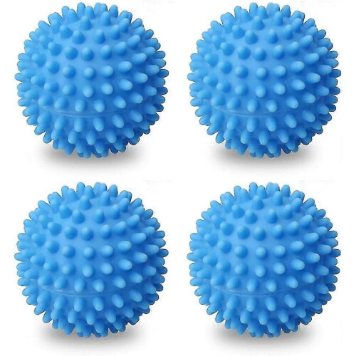(793) Paquete de 4 bolas para secadora, bolas de secado rápido, reutilizables, para lavadora