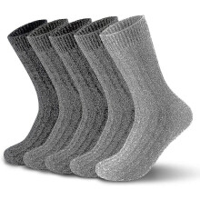 (800)5 paia di pantaloni da uomo Pureh in lana spessa e calda (taglia: Uk 7-12 Eu 40-46.5)