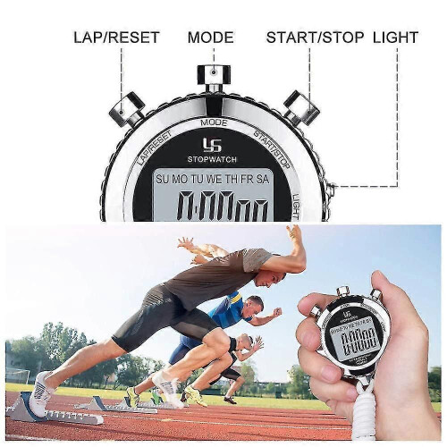 (882)Stopwatch Split Memory Stopwatch Digitale Stopwatch Timer 2