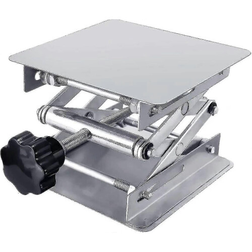 (842) Table élévatrice de laboratoire, plateforme élévatrice en acier inoxydable, support de plateforme