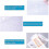 (2266)20 Pcs Plastic Envelopes Poly Envelopes Clear Waterproof Envelope Folder With Button Closure, 4