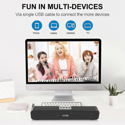 (2340)Abs Plastic Wireless Bluetooth-compatible 5.0 Speaker Noise Reduction 1200mah Battery Powered 2