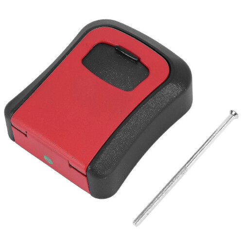 (971)Red Password Key Lock Box Wall Mounted Zinc Alloy Key Box 1
