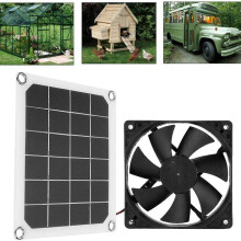 Ventilateur d'extraction solaire (2407) 10 W, extracteur d'air, 15 cm (6 pouces), alimenté par panneau