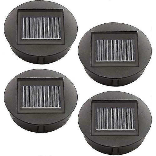 (1192)4 Pieces Replacement Solar Lights With Led Bulbs, Solar Top Lights Replacement, Led Solar Panel