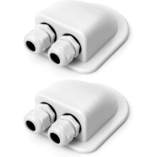 (90) 2 pièces Presse-étoupe IP68 pour entrée de câble solaire étanche ABS, boîtier d'entrée double pour