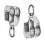 (1250)Polea de acero inoxidable, polea doble M32, polea giratoria 304 2
