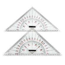 (1253) Regla triangular para dibujo técnico, escala 300 mm, para medición de distancias