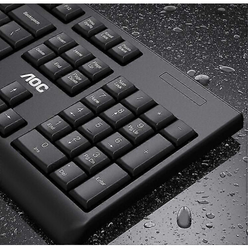 (1259)Wireless Keyboard And Mouse Combination, 2.4g Full-size Ergonomic Computer Keyboard, Suitable 2