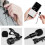 (1313) Micrófono de solapa, micrófono de solapa para celular y PC, micrófono con clip y extensión de 2