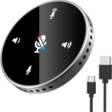 (1312) Micrófono USB para computadora con altavoz, micrófono omnidireccional con captación de voz de