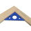 (1306) Aleación de aluminio para regla triangular para carpintería, regla de ángulo recto de 45 grados 4