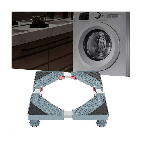 (1373)Adjustable Washing Machine Stand Anti-vibrator Mobile Base Support For Washing Machine Bathroom 2