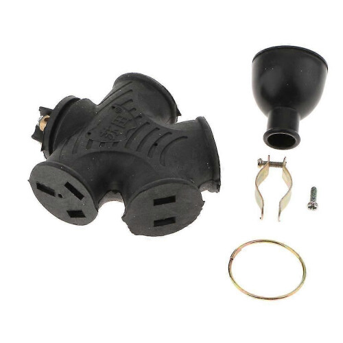 (1388)4 Plug Grounded Outlet Extender Surge Protector Grounded Adapter