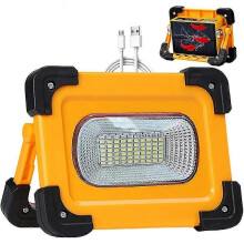 (1386) 60w ladattava LED-valonheitin, aurinkoenergialla toimiva työvalo, 4 tilaa kannettava LED-työvalo