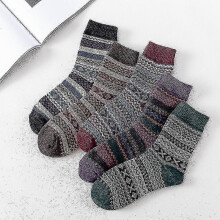 (925) 5 paia di calzini morbidi e comodi da donna per autunno inverno, calzini sportivi in cashmere