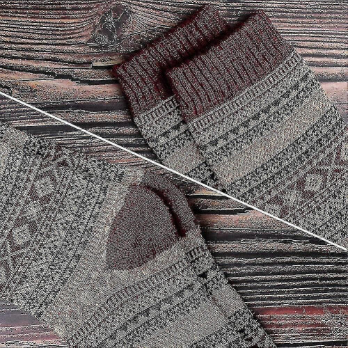 (932)Womens Wool For Cold Winter. Vintage Style Wool Blend Knit Crew 2