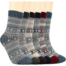 (1011)6 paia di Pureh da donna, invernali da donna, traspiranti, morbidi, casual, regalo