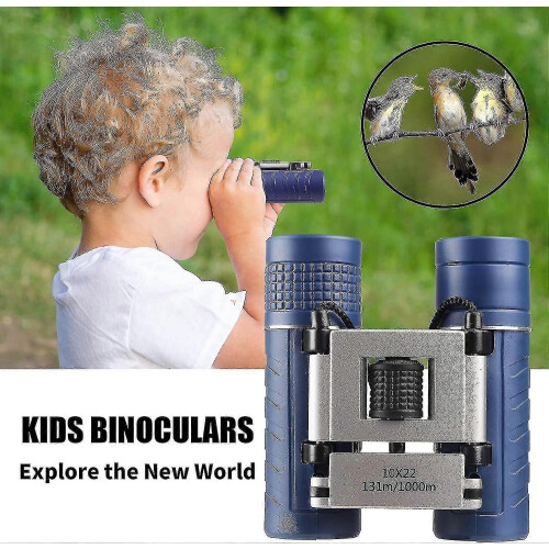 (2387)Binoculars For Kids Adults, 10x22 High-resolution Real Optics Mini Compact Binocular Shockproof 2