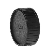 (2407) Tappo per corpo macchina e copriobiettivo posteriore neri compatibili con Leica M Lm