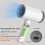 (2453) Sèche-cheveux portable avec diffuseur, mini sèche-cheveux sans fil, pratique et intelligent, 1