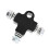 High-Performance Steel 3-Way Tee Adapter for Universal Motorcycle Use 15