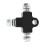 High-Performance Steel 3-Way Tee Adapter for Universal Motorcycle Use 12