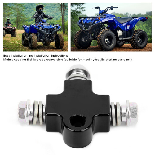 High-Performance Steel 3-Way Tee Adapter for Universal Motorcycle Use 2