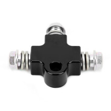 High-Performance Steel 3-Way Tee Adapter for Universal Motorcycle Use