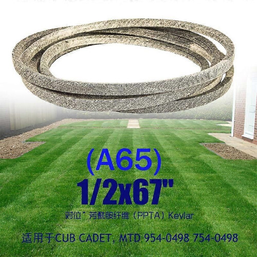 (359) Kevlar (A65) 0.5x67 Correa triangular de tela impermeable para cortacésped, compatible con CUB 1