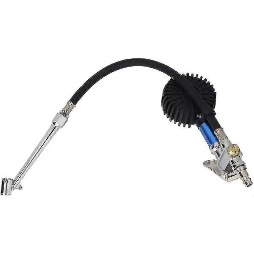 (1439) Hög precision 12 bar däckpump med däcktrycksmätare Hy 1