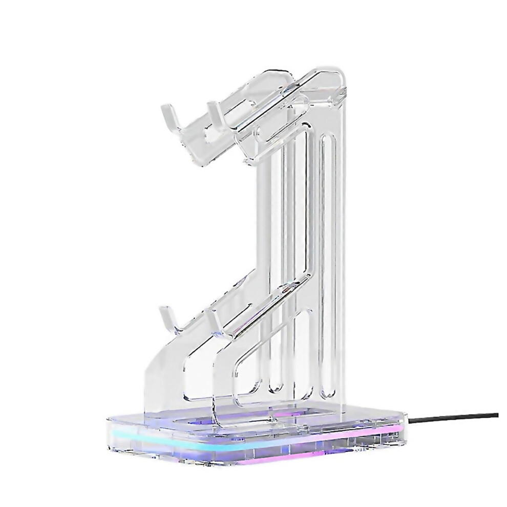 For Dual Game Controller Holder Rgb Acrylic Gamepad Desktop Stand-image-OPC-PJKQ69P-NEW